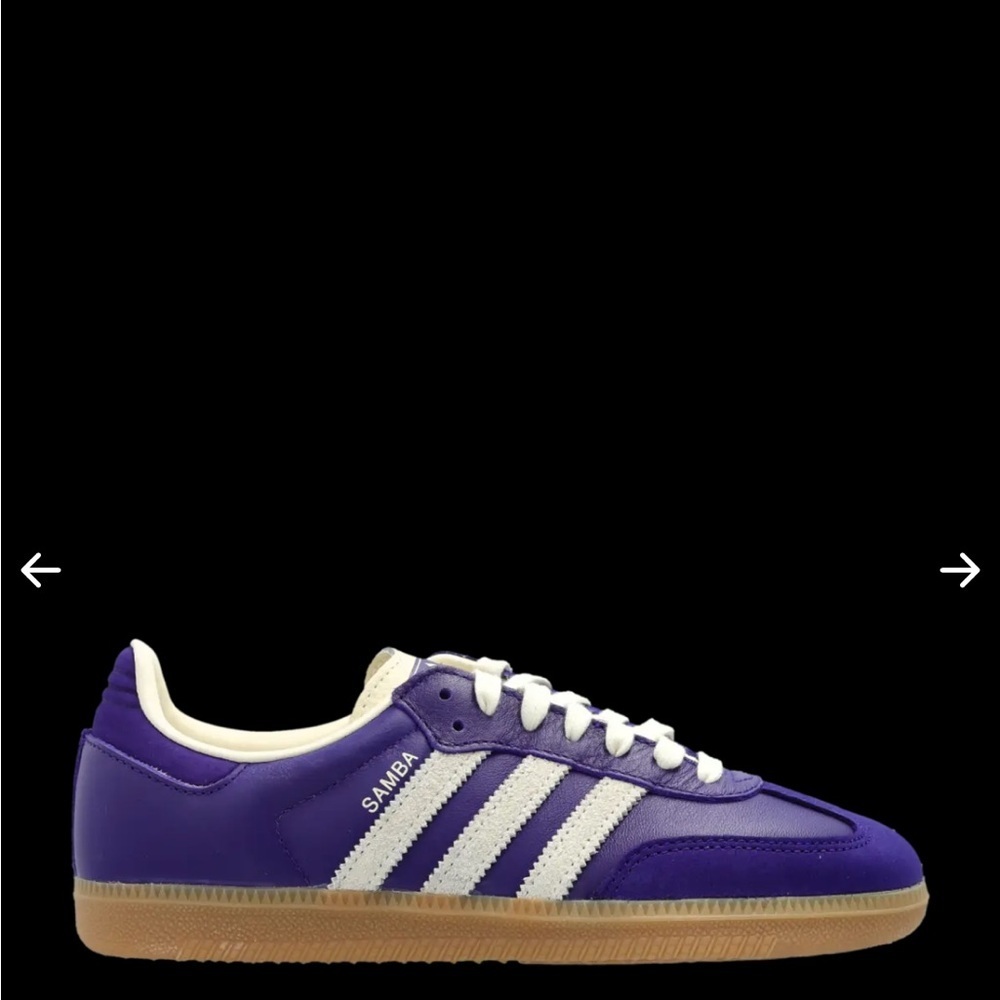Adidas Samba Purple & White Women Sz 9 /7.5 Men NWB - Picture 7 of 14